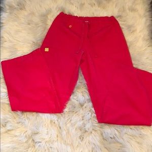 Women’s red scrub bottoms